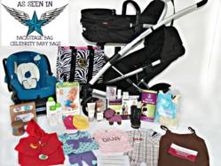 Backstage Bag Celebrity Baby Basket given to Robert Downey Jr, Ben Affleck, Jennifer Garner, Jessica Simpson and more.